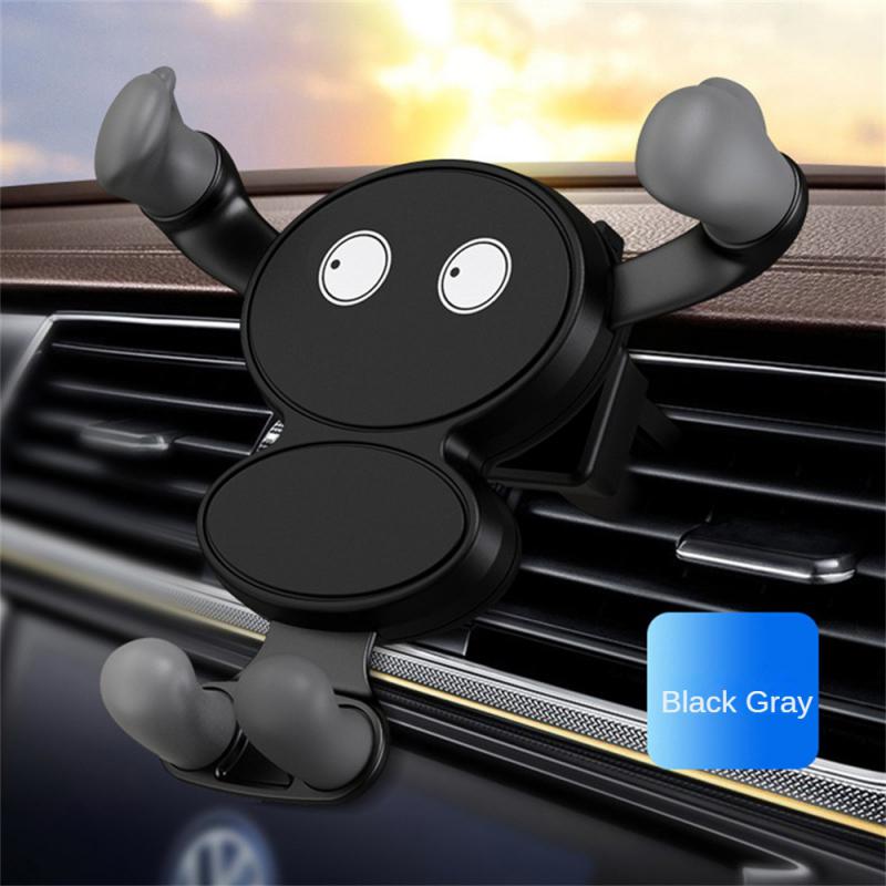 

Мобильная подставка для телефона, вращающаяся на 360°, противоскользящая, в форме мультяшного персонажа, аксессуары для салона автомобиля, поддержка GPS, многофункциональная, гравитационная, силиконовая