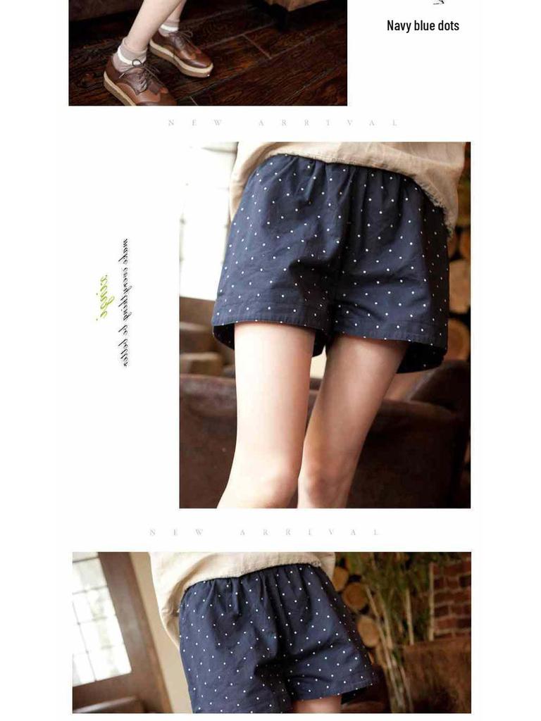 Women's High Waist Cotton Casual Korean Style Wide Leg Shorts - Trendy Summer Sports Hot Pants