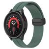 Compatible 20mm Magnetic Folding Buckle Silicone Watch Strap for Samsung Active2 (Fits 22mm Folding Buckle).