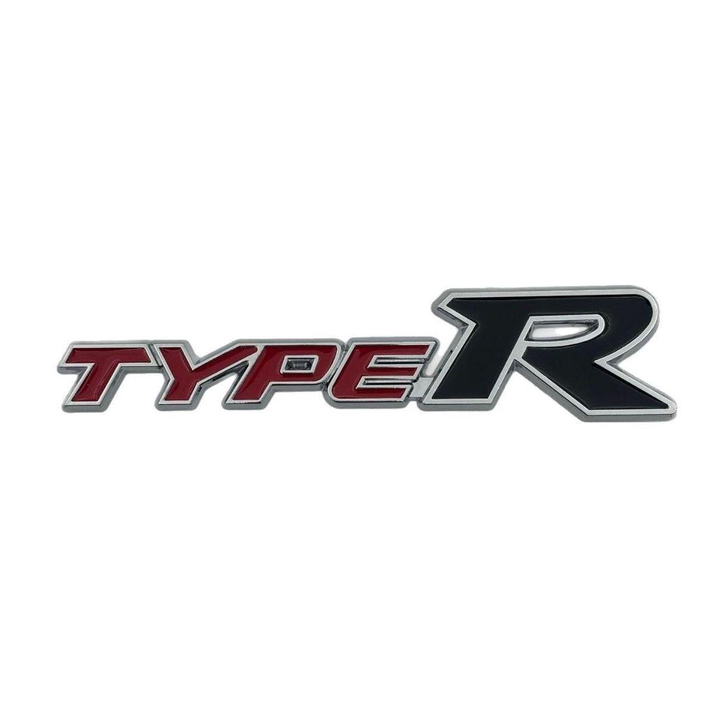 Type R Car Logo Sticker for Modified Honda Civic, Fit, Crider, Spirior, XRV, Vezel