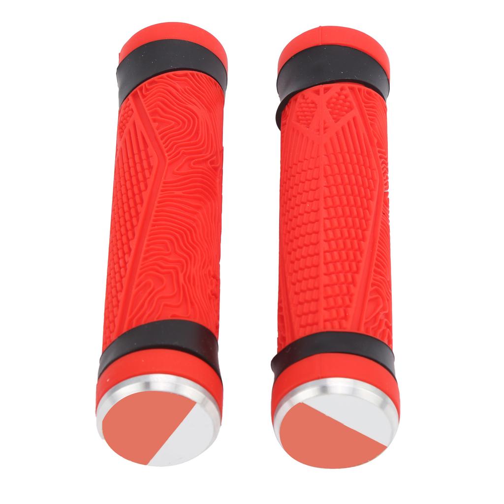 Antislip Silicone MTB Bicycle Handlebar Grips with Plugs Shockproof Cycling Accessory