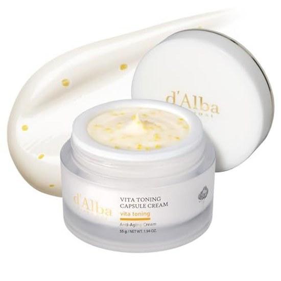 dAlba Official Vitatoning Capsule Cream 55g - Whitening Dullness Spots Fine Lines Transparency Radiance Elasticity Moisturizing Vitamin C Niacinamide