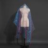 100X150cm Two-color Gradient Fabric Lightweight Thin Organza Mesh Fabric Colorful Organza Fabric
