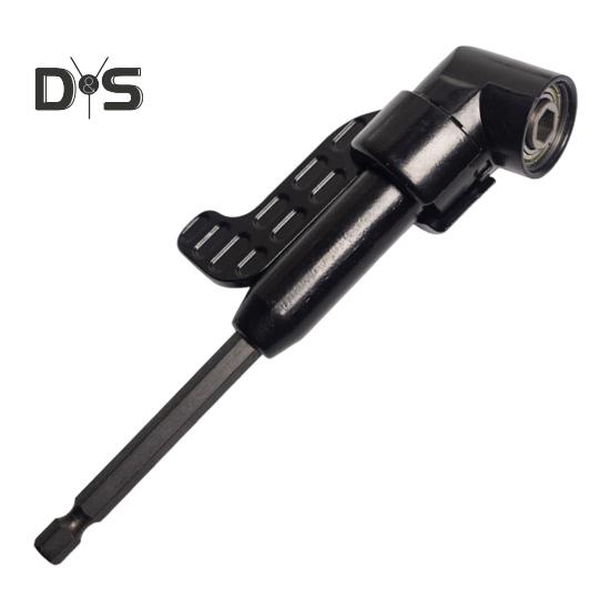 105-Degree Right Angle Drill Adapter Universal Corrosion Resistant Easy To Install Rotatable Hex Shank Driver Angle Drill Attachment
