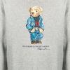 Polo Ralph Lauren FW22 Teddy Bear Letter Print Crewneck Sweatshirt Men Sweatshirt Gray 710853308-001