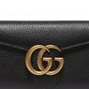 Gucci GG Marmont Leather Wallet Women's Black 400586-A7M0T-1000