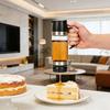Press Honey Dispenser Bottle Syrup & Sauce Container with No-Drip Spout BPA-Free Plastic Honey Pourer Bottle for Kitchen Coffee Barbecue Use