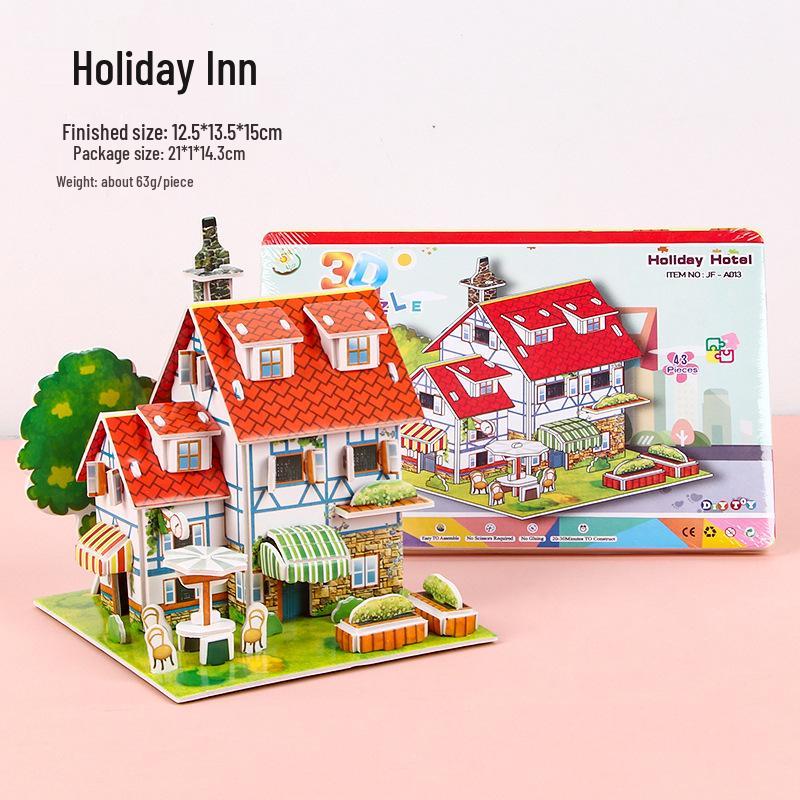 3D Children's DIY Paper Puzzle Model - Early Education Toy & Gift