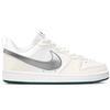 Nike Court Borough 2 Leather Abrasion Resistant Slip Resistant Low Top Skateboard Shoes Women's Silver BQ5448-017(Team667-SBOX)