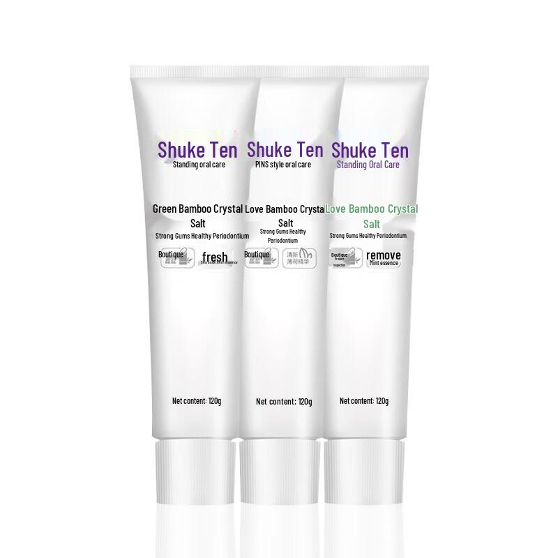 

Shuke Green Bamboo Crystal Salt Toothpaste 3-Pack