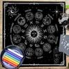 Tarot Card Tablecloth Altars Cloth 12 Constellations Tablecloth Home Decors