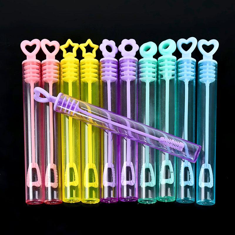 10/12/24 stk Fargerik boblesåpeflaske Hjertestav Tomt rør Barn Bursdagsfest Favoritter Pinata Filler Leker Bryllupsgaver til gjest