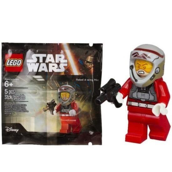 Figurine - LEGO - Pilote De A-wing Rebelle - Noir - 1 Figurine - Star Wars