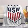 USA Fußball bedeckte Flanelldecke, weicher Überwurf für Schlafzimmer Sofa, waschbar, Fußballfanartikel, tolles Geschenk.