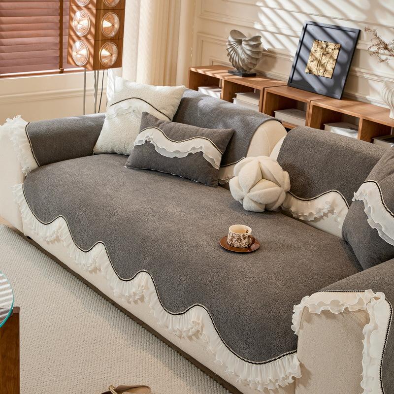 Cream Wind  New Special-Shaped Four Seasons Universal Sofa Cushion One-Piece Light Luxury Premium Sofa Cushion