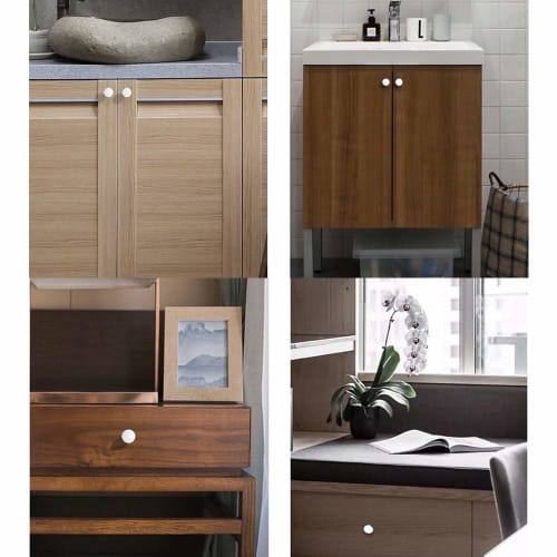 Set of 10 White Ceramic Drawer Handles, Cabinet Pulls, Cupboard Pulls, Dresser Pulls, Shelf Pulls, Door Knobs, and Handles