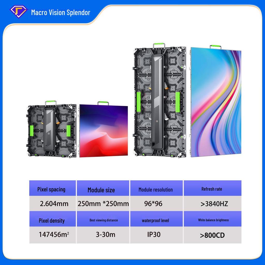 HD Large Screen Full-Color LED Rental Display for Seamless Outdoor Events with Low Power Use and High Stability