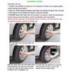 Tire Pressure Monitor Pressure Gauge Cap Sensor Indicator Alert Monitoring Valve Stem Cap Tools Kit 2.0/2.2/2.4 Bar 30/32/36 PSI