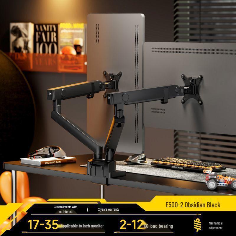 Dual Screen Laptop Display Stand with Adjustable Lifting Base