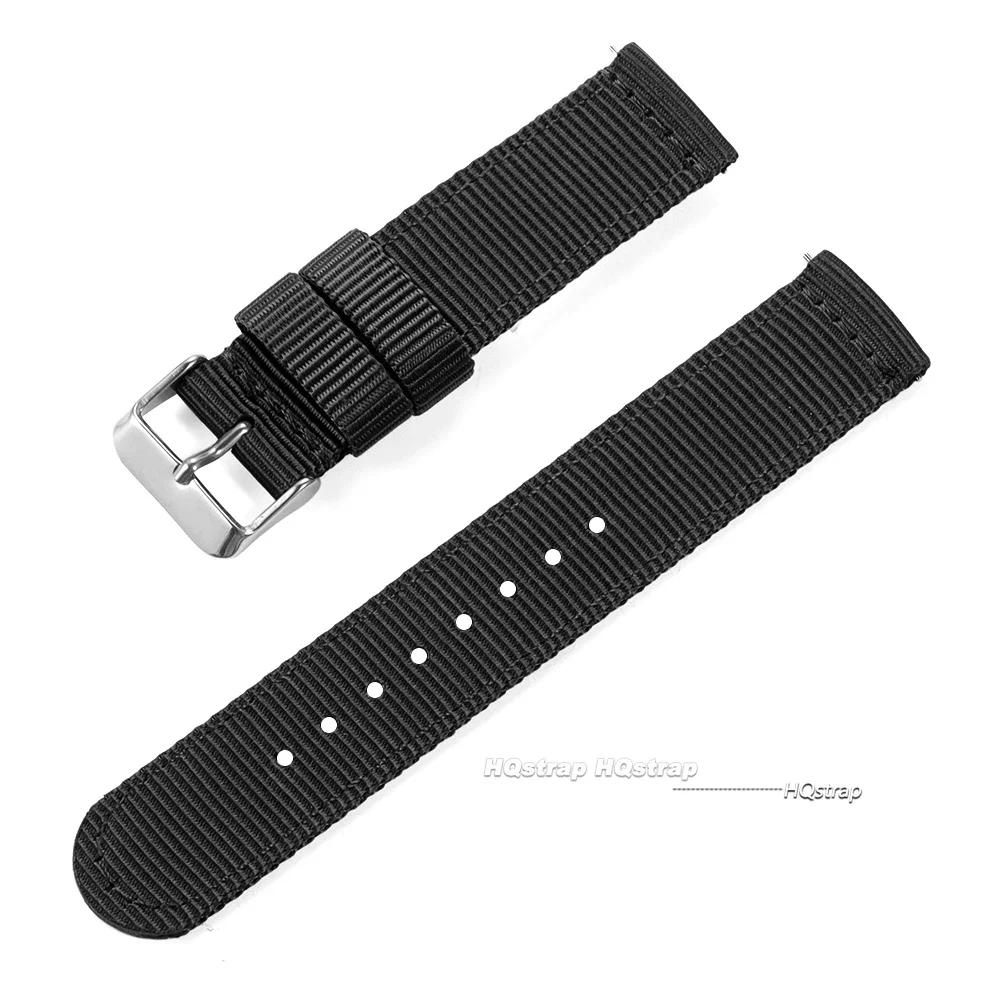 Nylon Watch Band 18mm 20mm 22mm 24mm for Military Woven Strap Quick Release Wristband for Seiko Women Men Sport Watch Bands