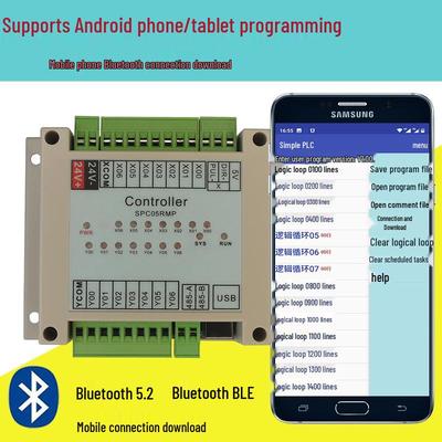 Compact PLC-Driven Single-Axis Stepper Motor Controller with Touch Screen