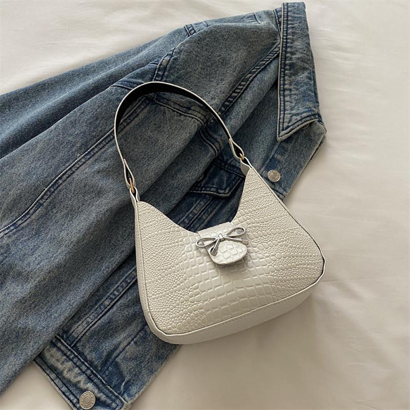 Trendy Street Style Solid Color Pu Crossbody Bag For Women In Black Pink Cream Green