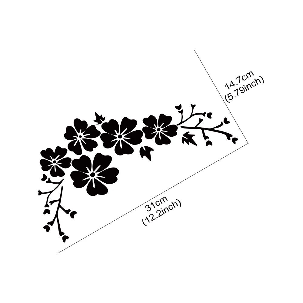 Car Sticker Blossom Flower Clusters Waterproof Vinyl Decal DIY Car Body Door Window Automobile Exterior Decoration Accessories