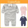 Baby Long Sleeve Cotton Romper With Bow For Toddler Crawling And Play