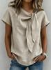 2026 European & American Women's Short-Sleeve Summer Polyester Casual T-Shirt