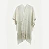 Knitted Hollow Shawl High-End Travel Cape Casual Simple Solid Color Slit Towel Play Personalized Wear