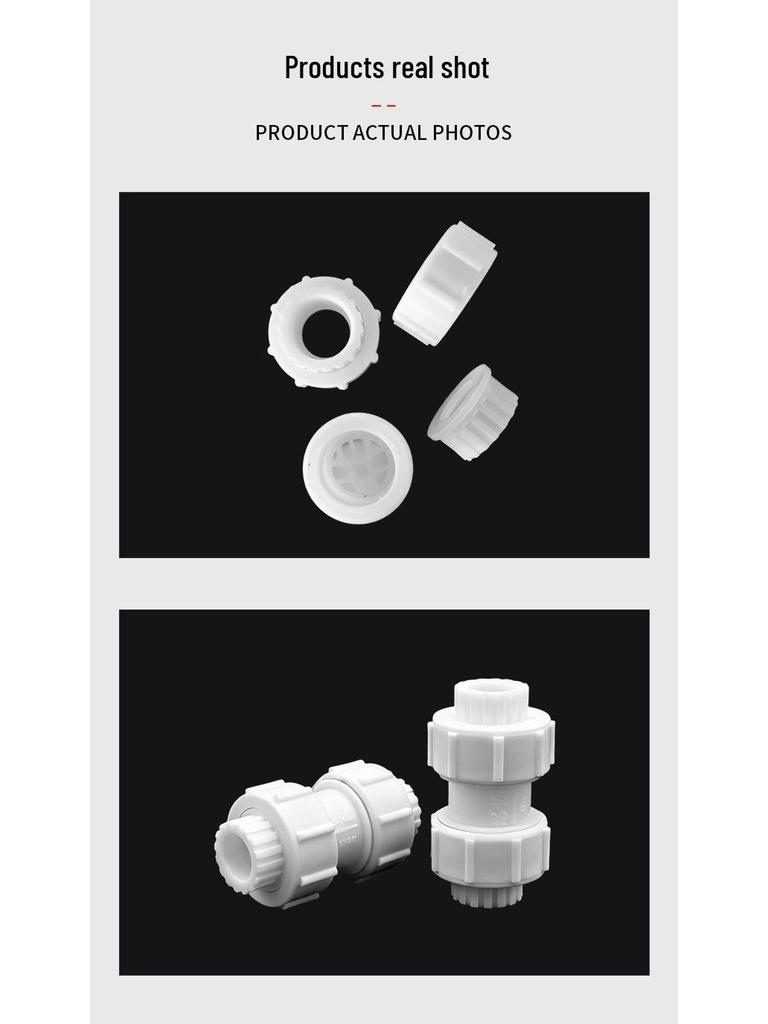40-Thread PPR Double Live Universal Check Valve - Special Backflow Prevention with Excellent Sealing.