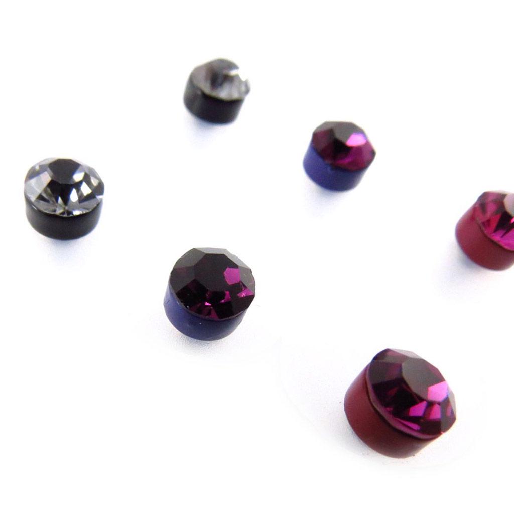 Les Trésors De Lily [J6252] - 4 Pairs of Tutti Frutti 'Crystal' Earrings