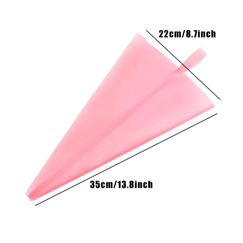 25 cm ~ 40 cm Silikonbeutel Süßigkeiten für Gebäck Eva/Tpu Backzubehör Kuchendekorationswerkzeuge Wiederverwendbare Spritzbeutel Küche Reposteria