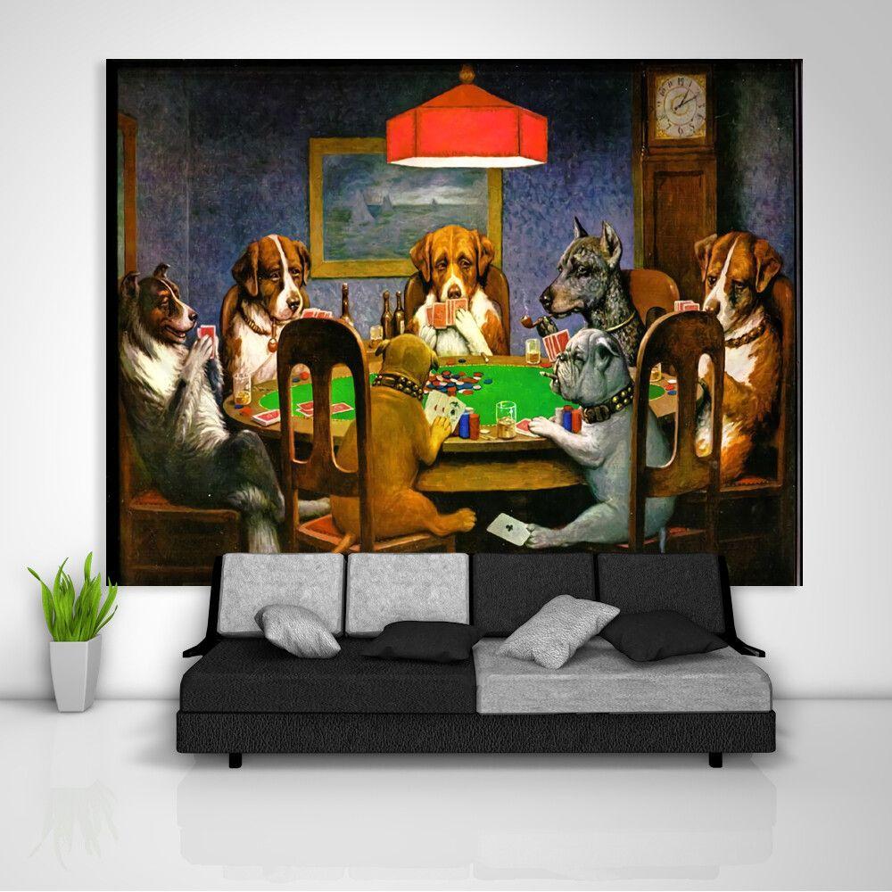 Poker Dog Tapestry 75x100