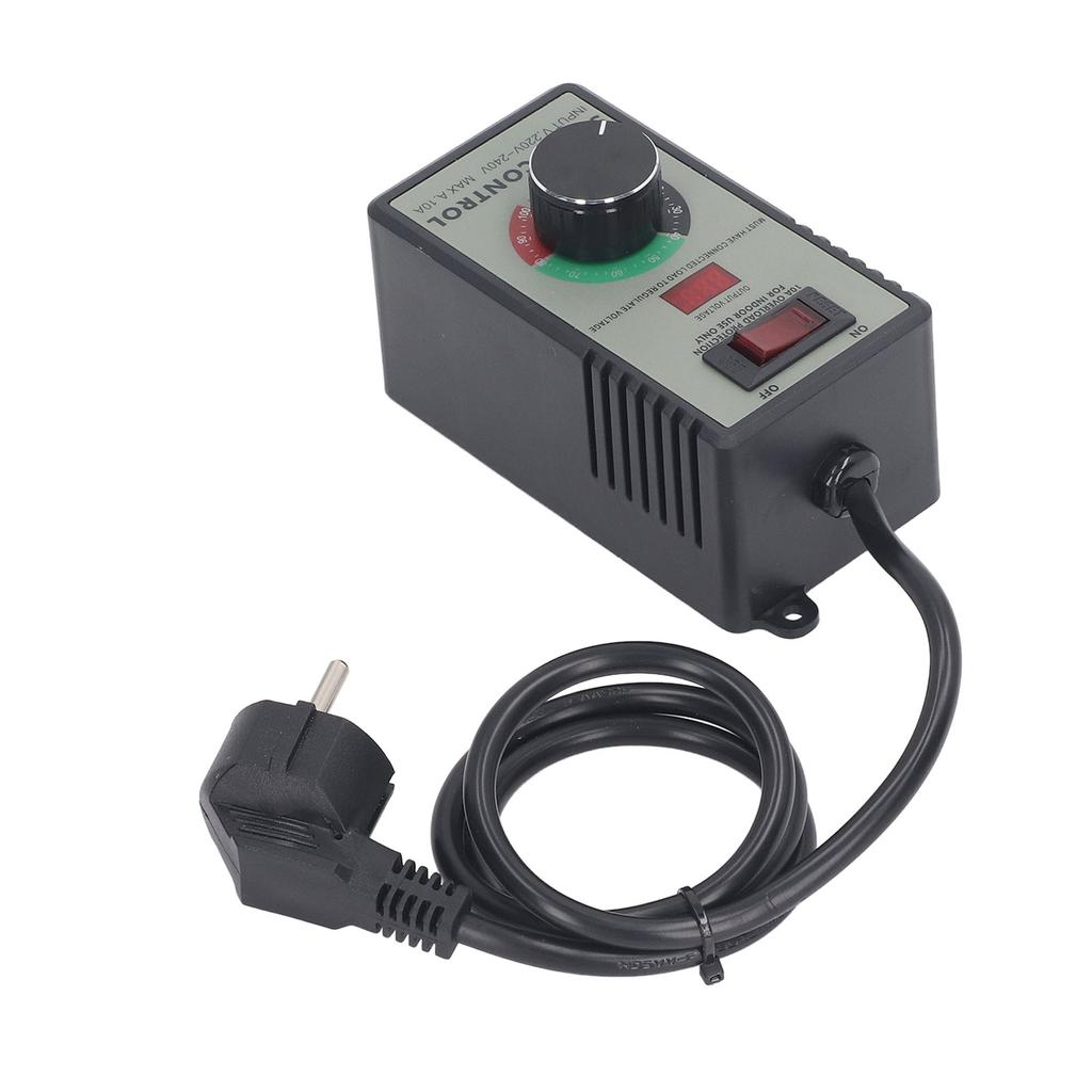 AC-motorhastighetsregulator Elektrisk fläkt Variabel hastighetsregulator med 10A-uttag EU-kontakt A
