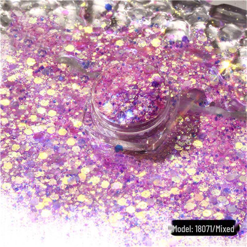 Iridescent Sequin and Glitter Resin Nail Art & Slime Fillers