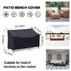 Copertura per Panca da Giardino Protezione Mobili da Patio Stanza Elementi Esterni 2/3/4 Posti