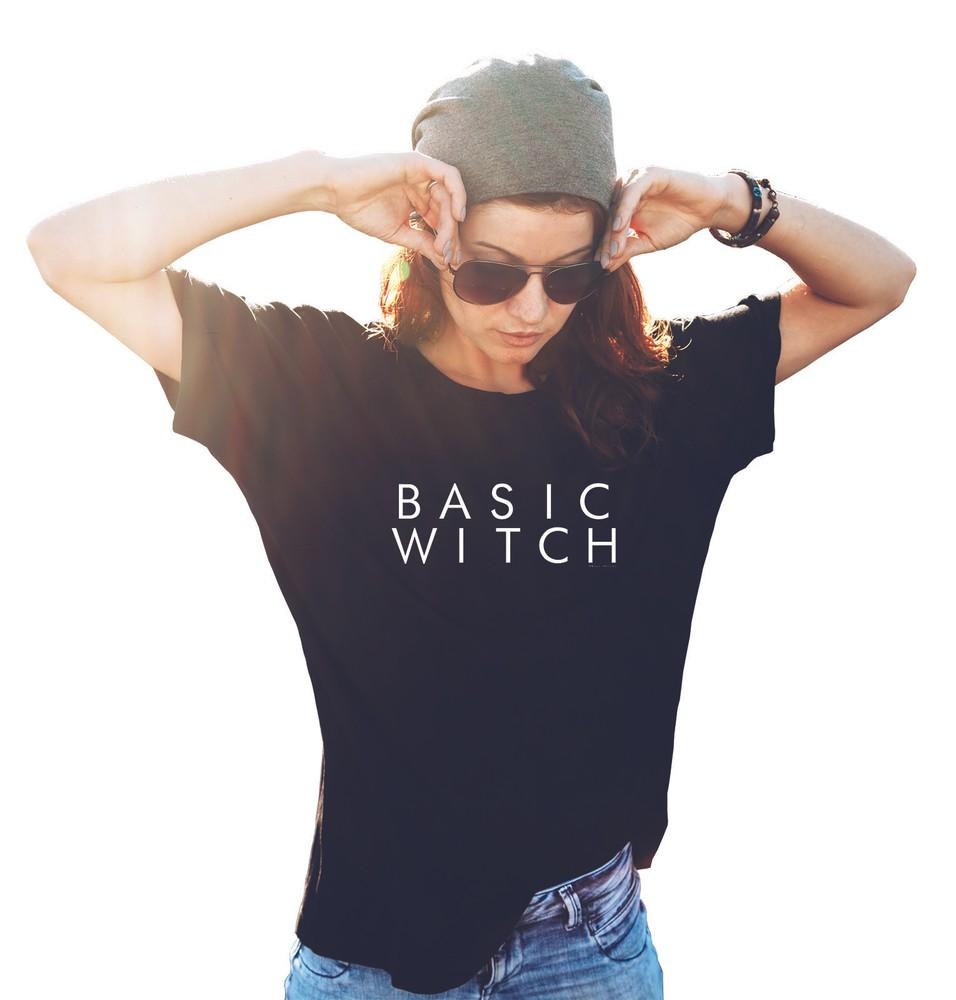 

Womens BASIC WITCH T-Shirt Fashion HALLOWEEN Costume Slogan Girls SLANG XL