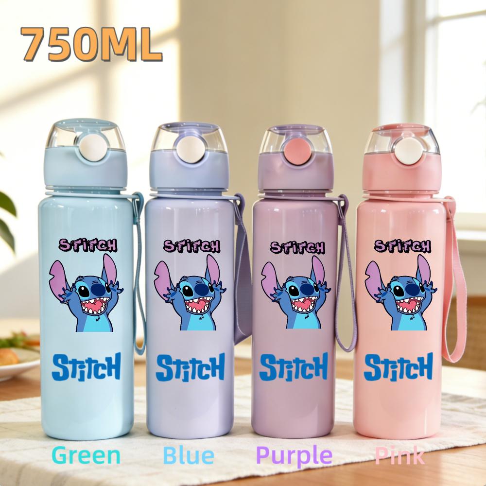 Cute And Charming Stitch Water Bottle 800ml Children 304 stainless steel thermos cup Girls Boys Sports Mug School Office Attachment Present