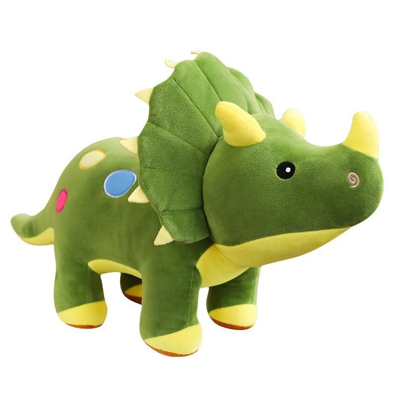Plush Toy Triceratops Dinosaur Stuffed Doll Cartoon Bedroom Gift Decoration