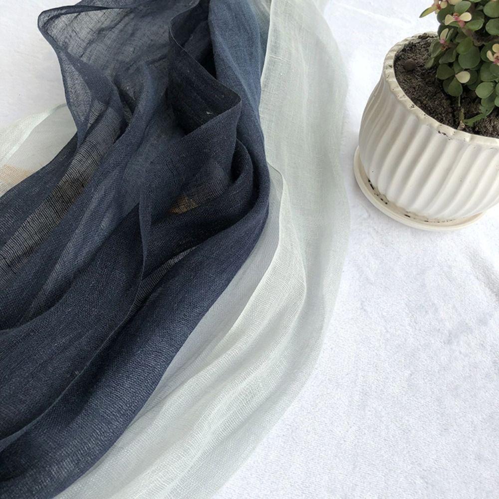 Lightweight Pure Linen Scarf Sun Protection Shawl Wrap Pure Neck Scarf  Daily Wear