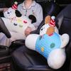 Plush Removable Toy Lumbar Cushion With Cartoon Animal Pattern Chair Doll Decor