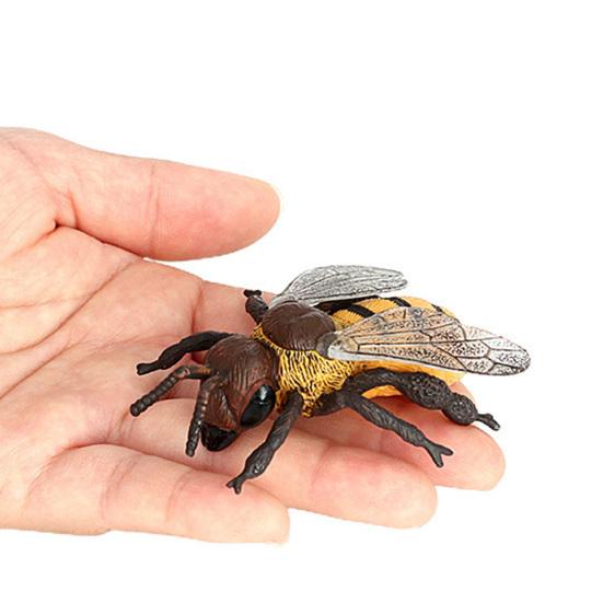Bienenmodell Klare Textur Realistisches Lebendiges Aussehen PVC Miniatur Simulation Honigbiene Tierskulptur Heimdeko
