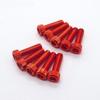 10pcs Vibrant Aluminum Alloy Screws for Scooters & Motorcycles - Durable Modification Accessories
