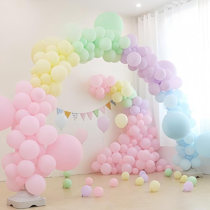 5 Inch Multicolored Pastel Mini Balloons Assorted Mixed Color Macaron Latex Balloons for Birthday Engagement Decoration