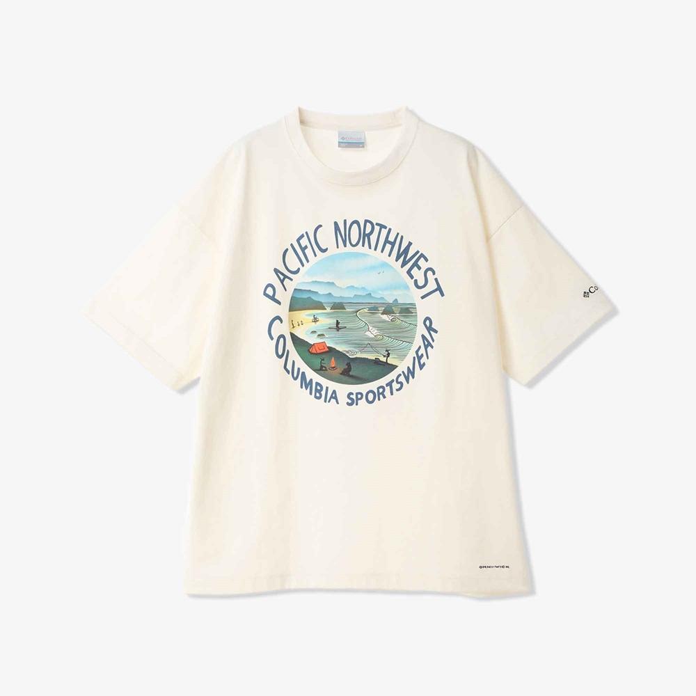 Columbia [Jonas Collection] Unisex Lake To Avenue Graphic Short Sleeve T-Shirt Sea Salt/S