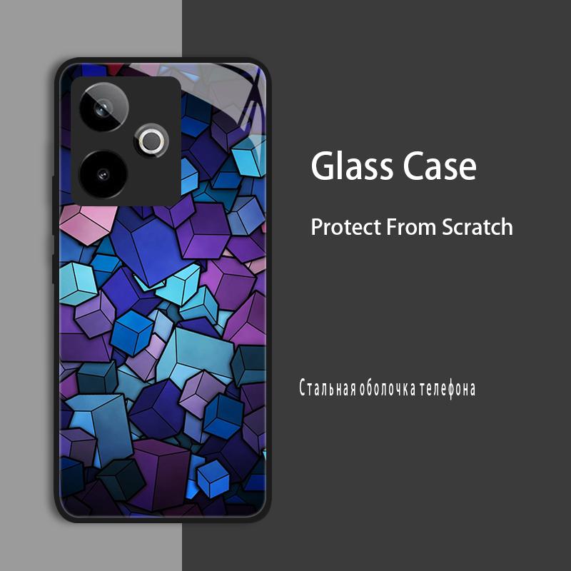 Etui na Realme GT7 5G RMX5061 Etui ze szkła hartowanego Twarda obudowa Dla Realme GT 7 Pro GT7 T RealmeGT 7T Etui ochronne Luksusowa Capa