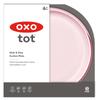 OXO Tot Einfacher Teller mit Saugblüte 61160900 Becher, Design, Rutschfest, Kindergeschirr,