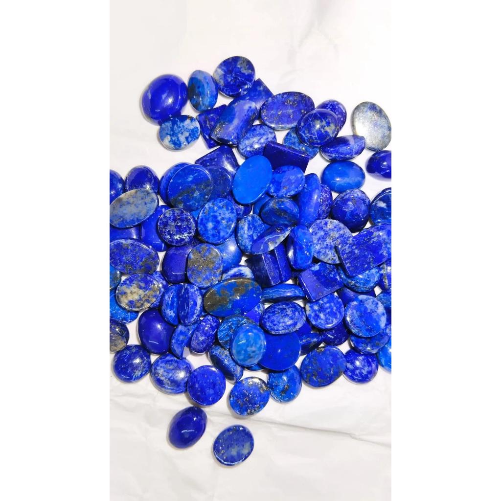 Natural Blue Lapis Lazuli Mixed Shape Cabochon Loose Gemstone Lot for Jewelry
