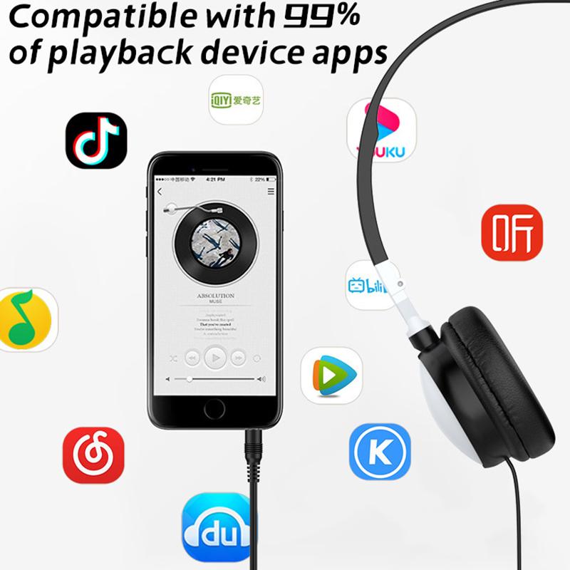 Subwoofer Kabelgebundenes Gaming-Headset Hifi-Klangqualität Faltbar Tragbar 3,5-mm-Stecker Kopfhörer für PC-Spielekonsole Alle Smartphones
